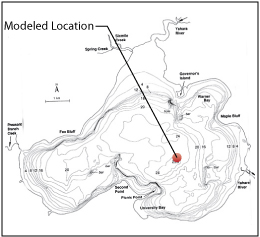 Modeled Temperature Location Map